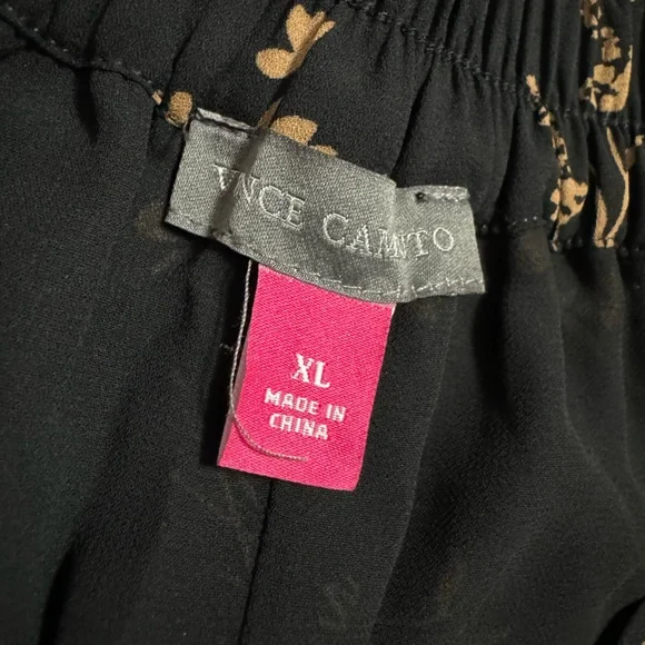 NWT Vince Camuto Women’s Midi Flowy Skirt in color Sweet Gardens in Size XL - Picture 3 of 5